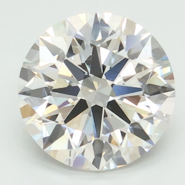 2.5 Carat F VVS2 Round Lab-Grown Diamond for Engagement Rings & Fine Jewelry