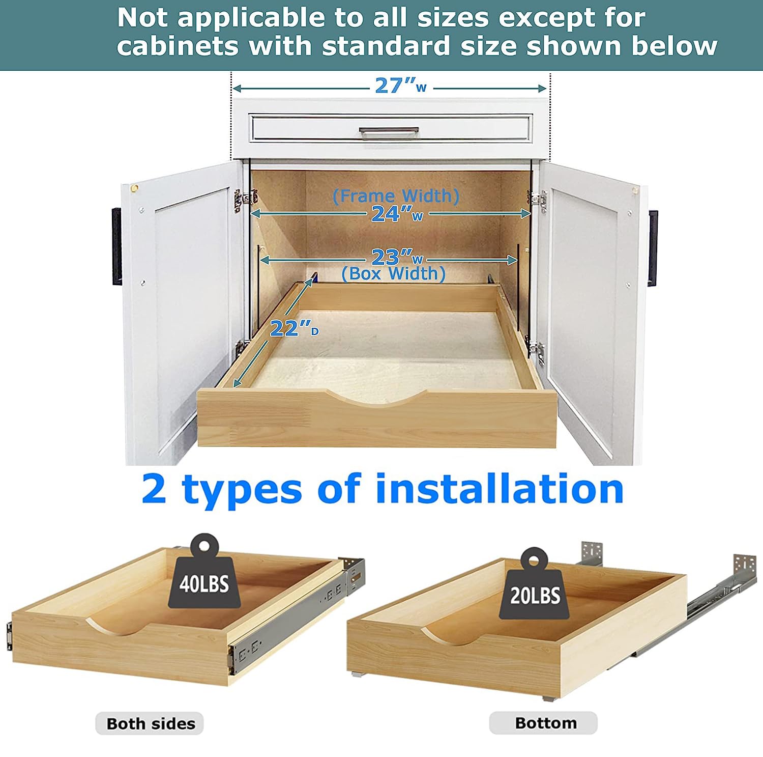 Pull Out Cabinet Shelf Organizer - 23