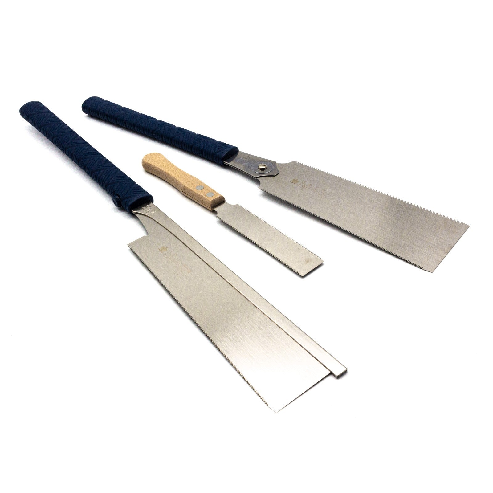 Premium Japanese Pull Saw Kit - 3-Piece Hand Saw Set for Woodworking, Carpentry & DIY Projects | Razorsaw Handy | Ideal for Fine Cutting, Pruning & Precision Woodwork