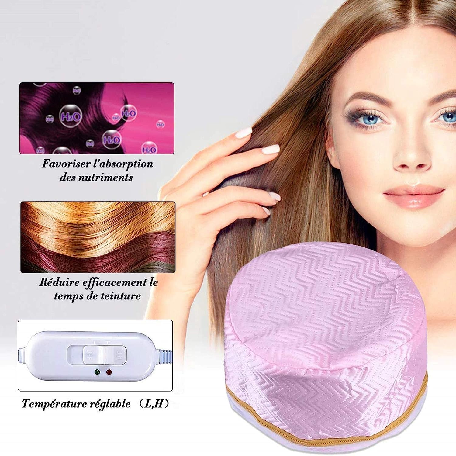 Thermal Hair Spa Cap with Beauty Steamer - Nourishing Heating Cap for Deep Conditioning Treatment | Professional Hair Care for Women | Perfect for Salon, Home Spa & Hair Treatments (SPA CAP)