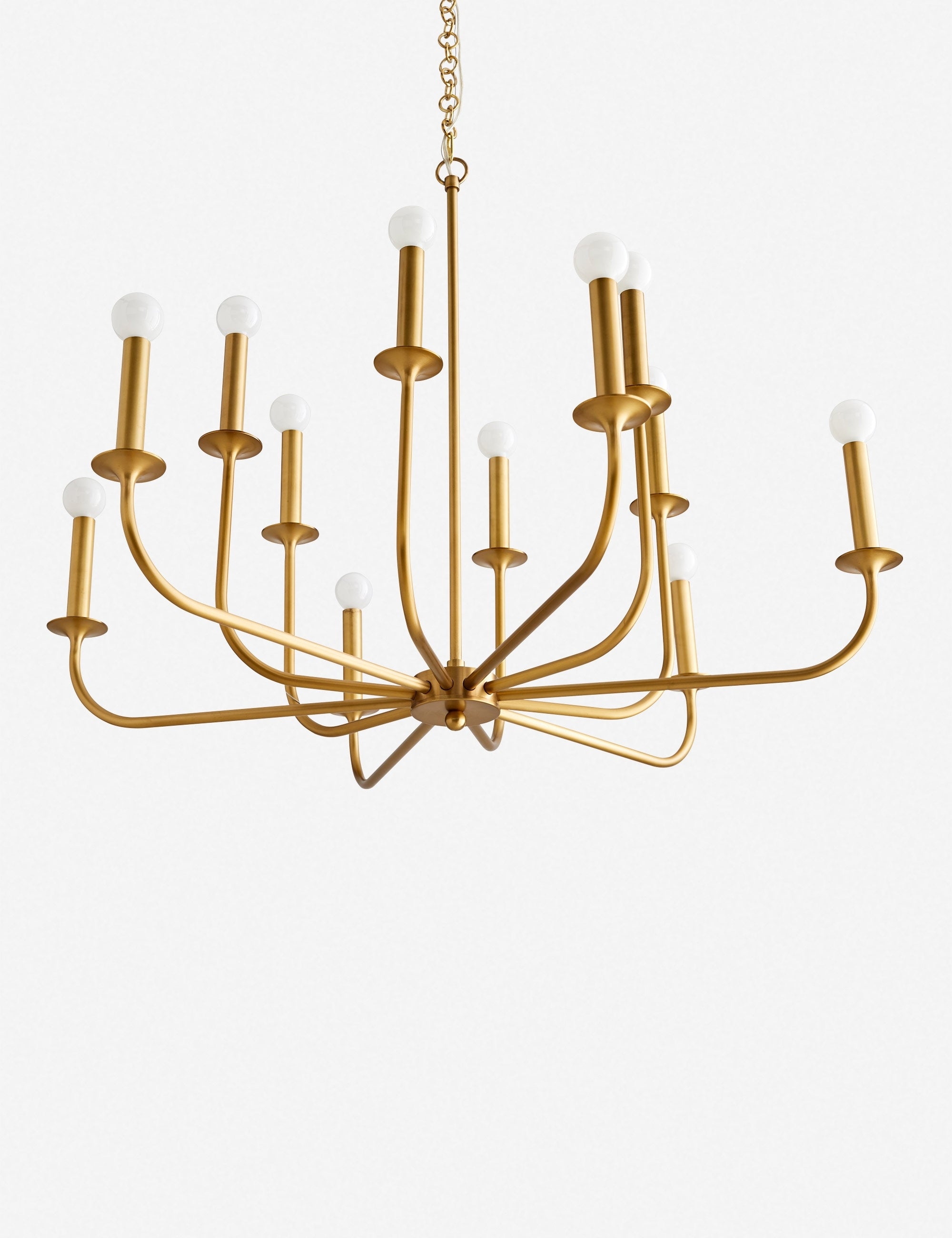 Arteriors Breck Chandelier - Elegant Crystal Ceiling Light Fixture for Dining Room & Living Room Decor