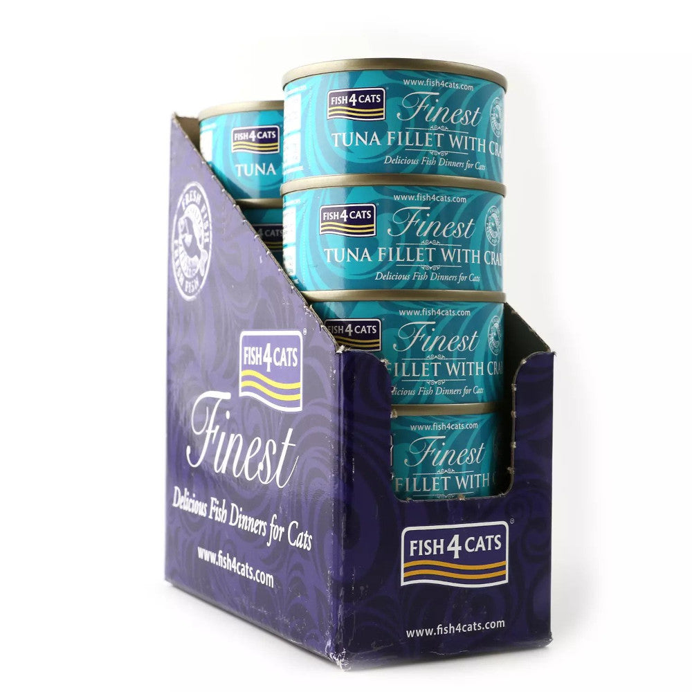 Premium Tuna & Crab Cat Food - Grain-Free Wet Cat Food for Adult & Senior Cats - High Protein, Omega-3 Rich - Perfect for Picky Eaters & Mealtime Enrichment