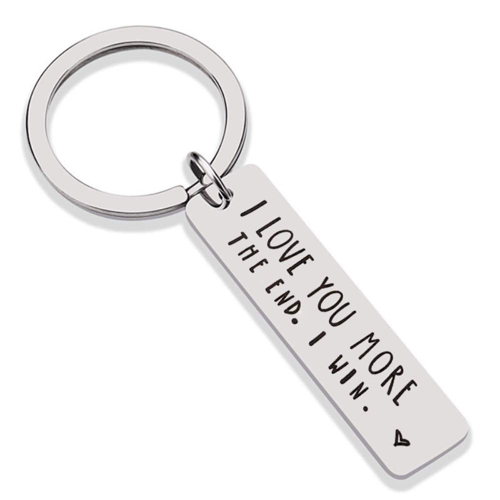 Personalized Couple Keychain - Romantic Anniversary, Birthday & Wedding Gifts for Him/Her - Perfect Gift from Wife to Husband or Husband to Wife - Great for Valentine's Day, Anniversaries & Couple Keepsakes