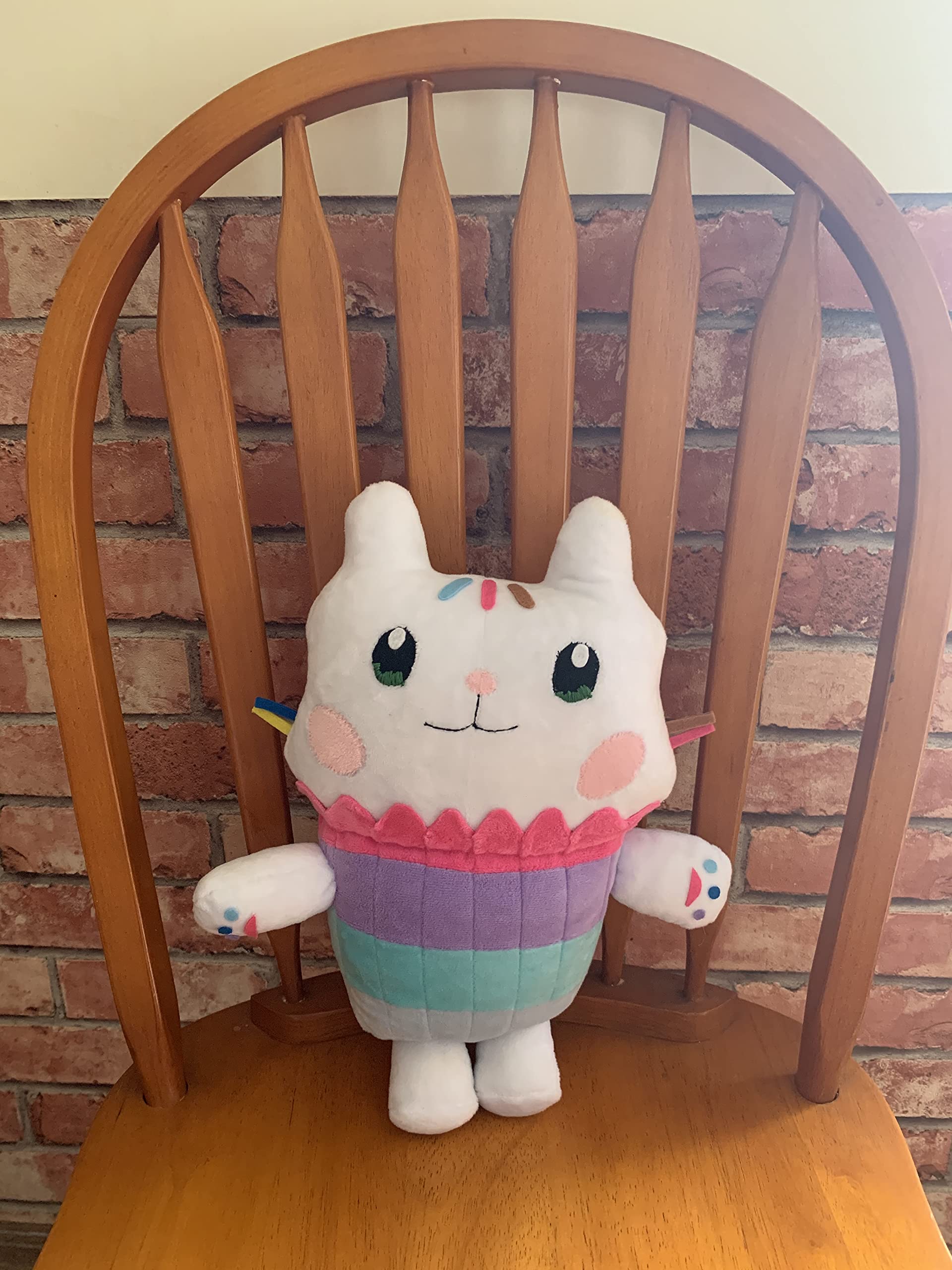 Handmade White Cat Plush Toy - Soft Stuffed Animal for Kids, Home Decor & Gifts | Perfect for Nursery, Bedroom & Cuddling