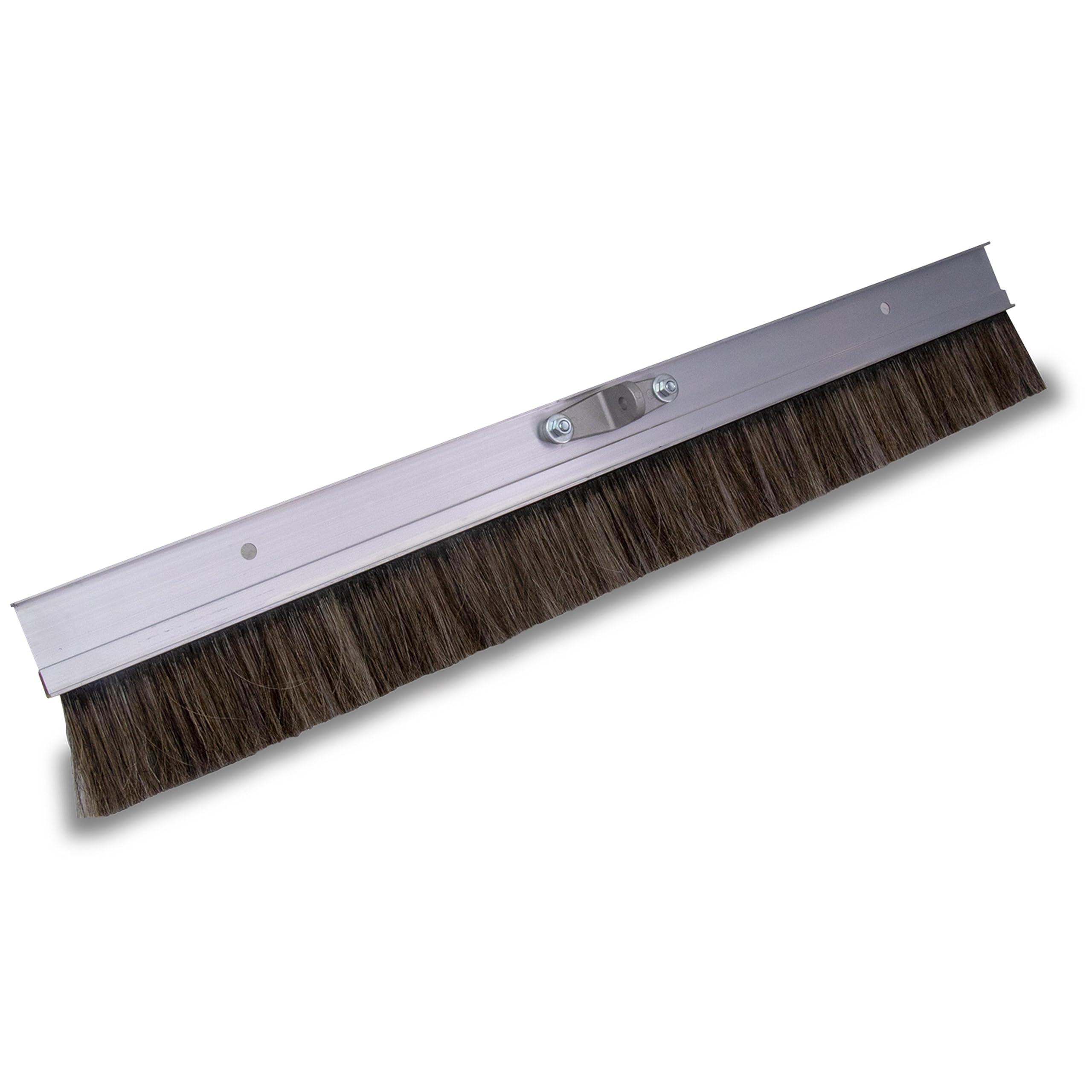 MARSHALLTOWN 72 Inch Aluminum Backed Concrete Broom with Horsehair Fibers - Made in USA - Heavy-Duty for Driveway, Sidewalk & Patio Cleaning