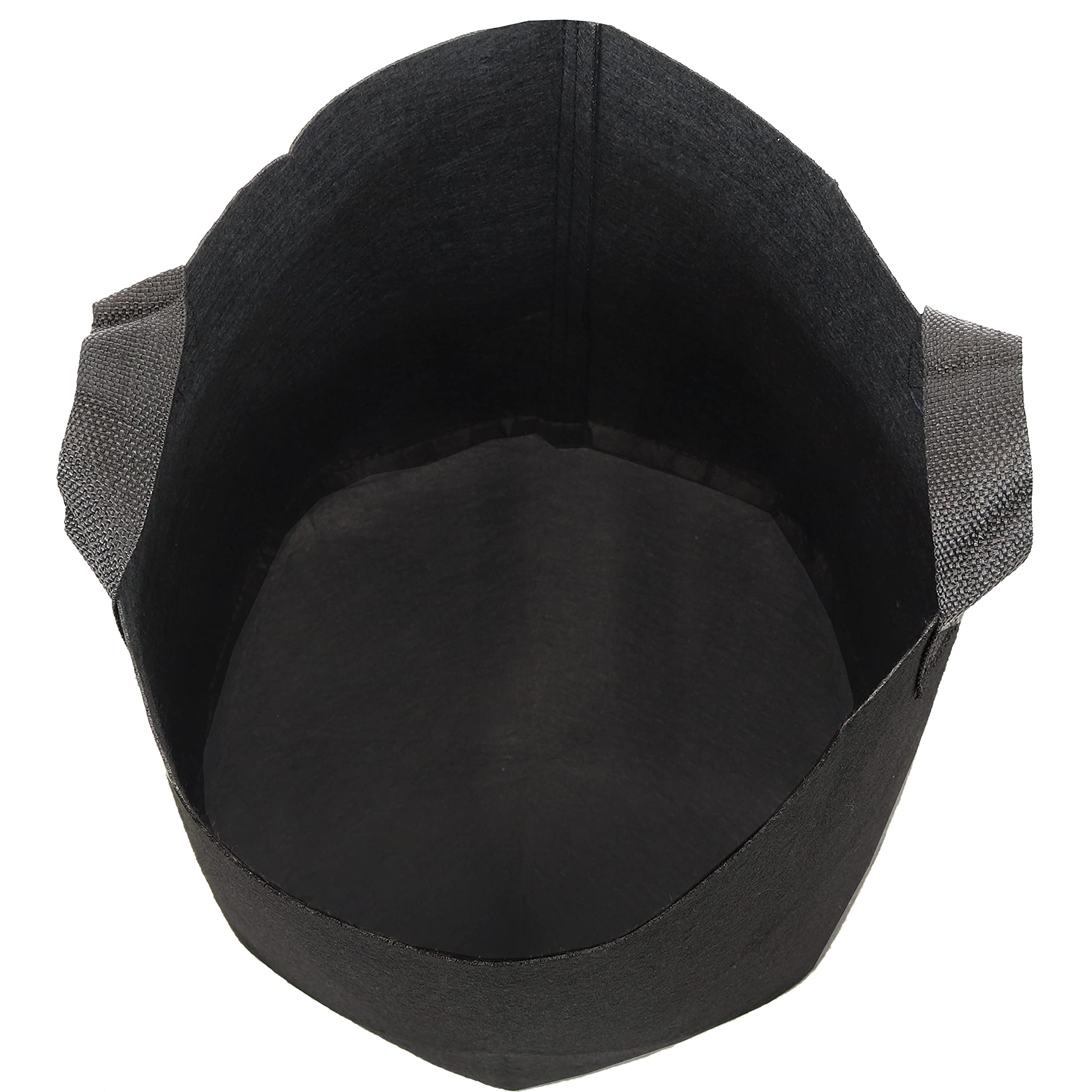 10-Pack 5-Gallon Black Garden Grow Bags for Vegetables & Plants - Heavy Duty 300 GSM Non-Woven Polypropylene Fabric Planters with Handles - Perfect for Indoor/Outdoor Gardening, Balcony Planting & Urban Farming