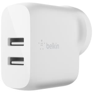 Belkin BOOSTCHARGE 24W Dual USB-A Wall Charger - Fast Charging for iPhone, Android & Tablets - Perfect for Home, Office & Travel