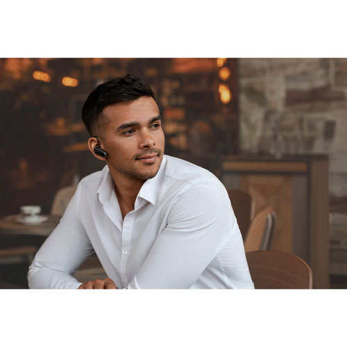 Jabra Talk 25 Mono Bluetooth Headset - Wireless Headphone for Business Calls, Driving & Office Use - Noise Cancelling Mic, Comfortable Ear Hook Design