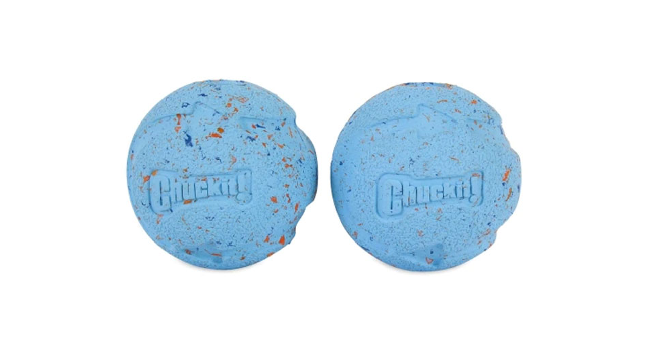ChuckIt! Rebounce Ball Medium 2pk - Durable Fetch Balls for Dogs, High Bouncing Tennis Ball Alternative for Outdoor Play, Training & Exercise (2-Pack)