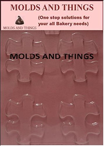 Puzzle Piece Chocolate Candy Mold - Exclusive Designs & Copyrighted Molding Instructions for DIY Candy Making, Birthday Parties & Holiday Gifts