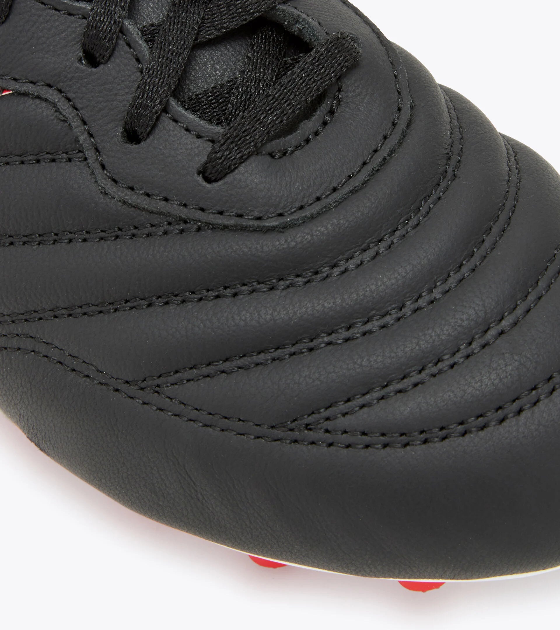 Diadora Brasil OG LT T MDPU Soccer Cleats - Black/White/Milano Red - Premium Football Boots for Men - Perfect for Turf & Grass Fields - Ideal for Training & Matches