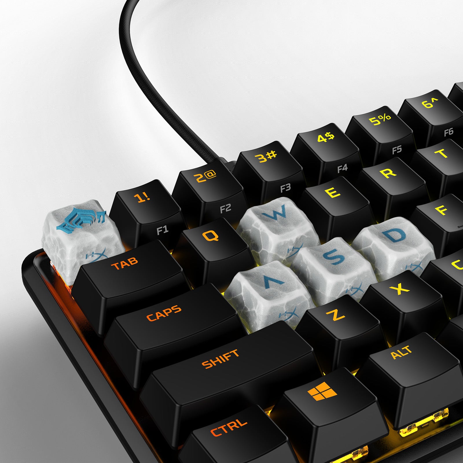 HX3D x Warframe Custom Keycap Set for Mechanical Keyboards - Gaming & Typing Enthusiasts