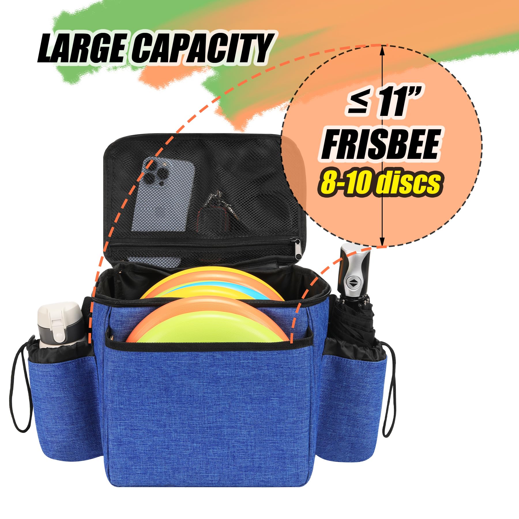 Premium Disc Golf Bags for Men - Waterproof & Durable Frisbee Golf Backpack with Storage Pockets - Perfect for Tournament Play & Outdoor Disc Golf Adventures