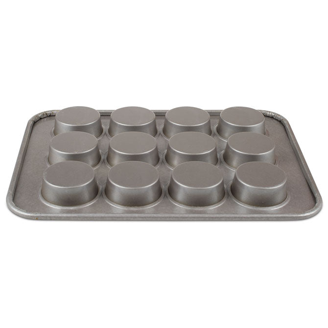 Texas Size Muffin Pan - 12 Cup Non-Stick Baking Pan for Jumbo Muffins, Cupcakes & Cornbread - Perfect for Large Batch Baking & Family Gatherings