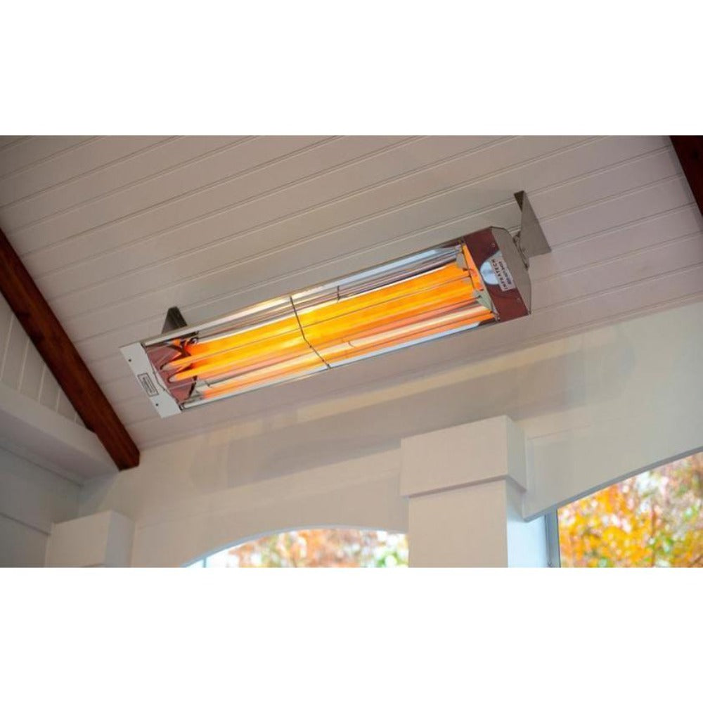 Infratech WD Series 33-Inch 3000W Dual Element Flush Mount Infrared Electric Heater for Patio, Deck & Outdoor Heating - Energy Efficient Indoor/Outdoor Space Heater