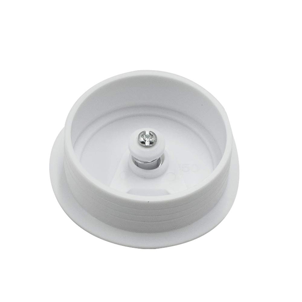 6 Pack 2 Inch White Plastic Desk Cable Grommets - Wire Hole Cover for Office PC Computer Desk Cord Management - Perfect for Home Office, Gaming Setup & Workspace Organization