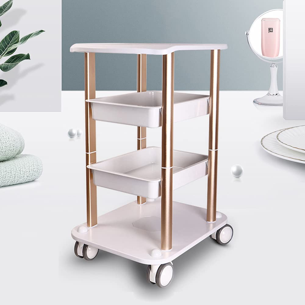 Professional Mobile Beauty Equipment Cart with Wheels - Multi-Functional Salon & Spa Trolley Stand - Style 6 | Perfect for Salon Organization, Spa Treatments & Mobile Beauty Services