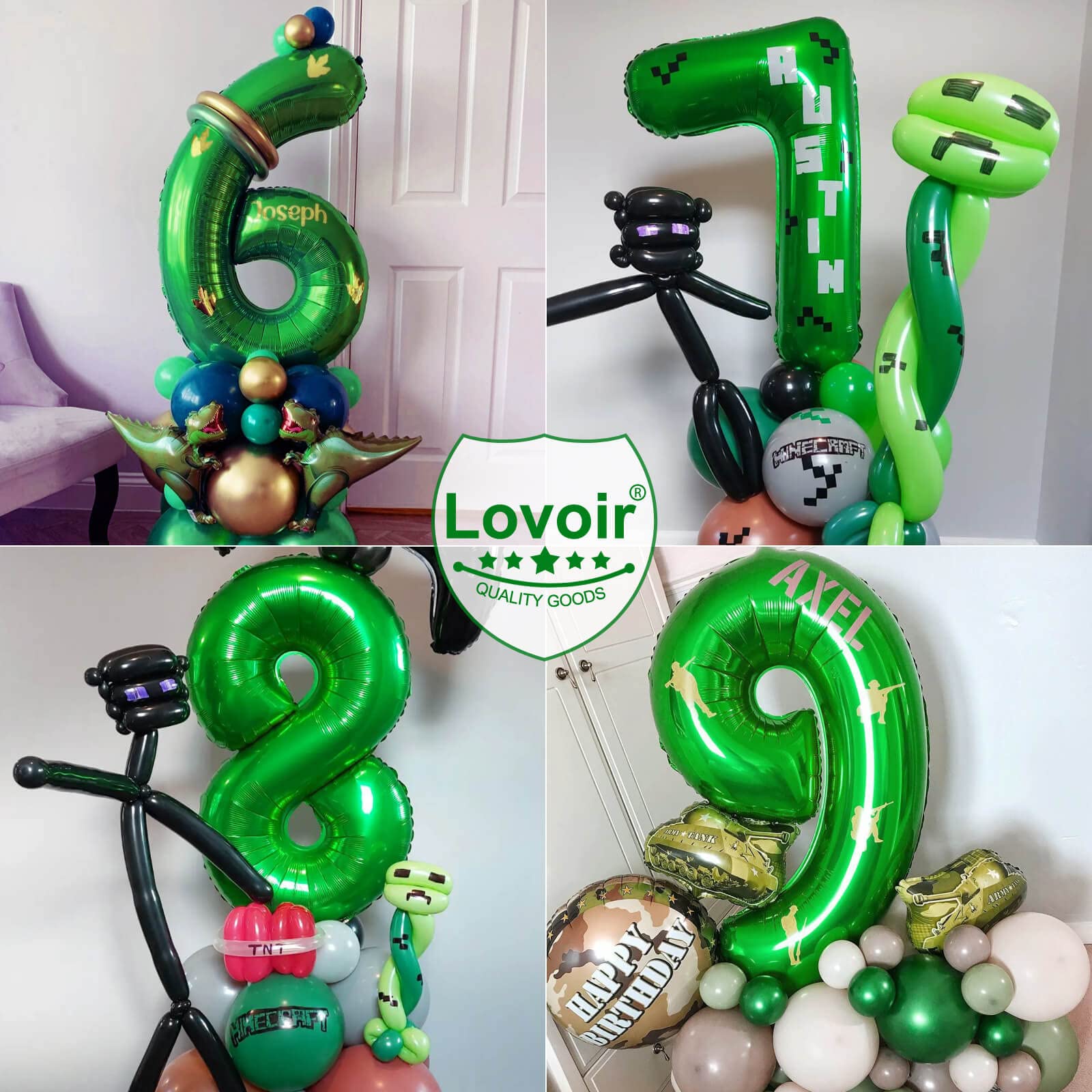 40 Inch Dark Green Number 3 Mylar Foil Balloon - Large Jumbo Helium Balloon for Birthday Party Decorations, Graduation, Anniversary & Baby Shower - Perfect for Photo Backdrops & Celebration Events