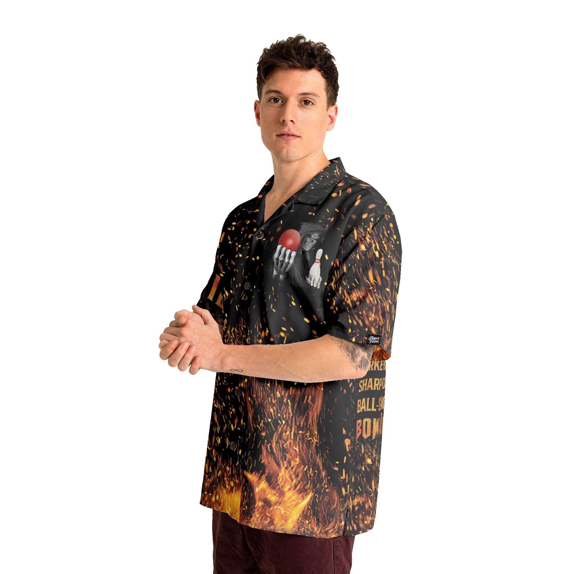 Custom Personalized Bowling Shirts with Names for Men & Women - Stylish Hawaiian Bowling Team Shirts - Perfect for Bowling Leagues, Tournaments & Casual Wear