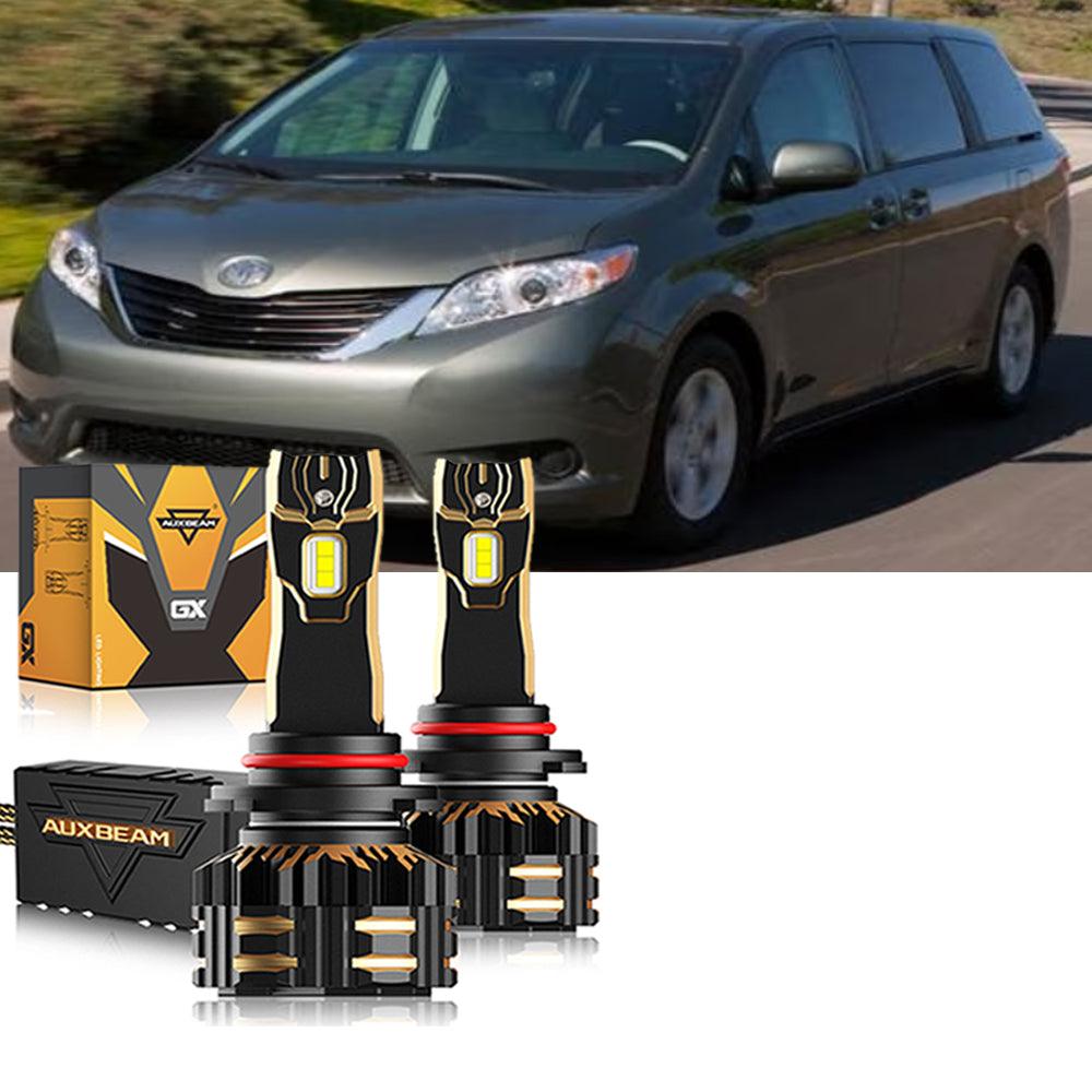 9005 H11 LED Headlight Bulbs Kit for 2011-2019 Toyota Sienna - Super Bright White Light, Easy Installation, Durable for Night Driving & Foggy Conditions