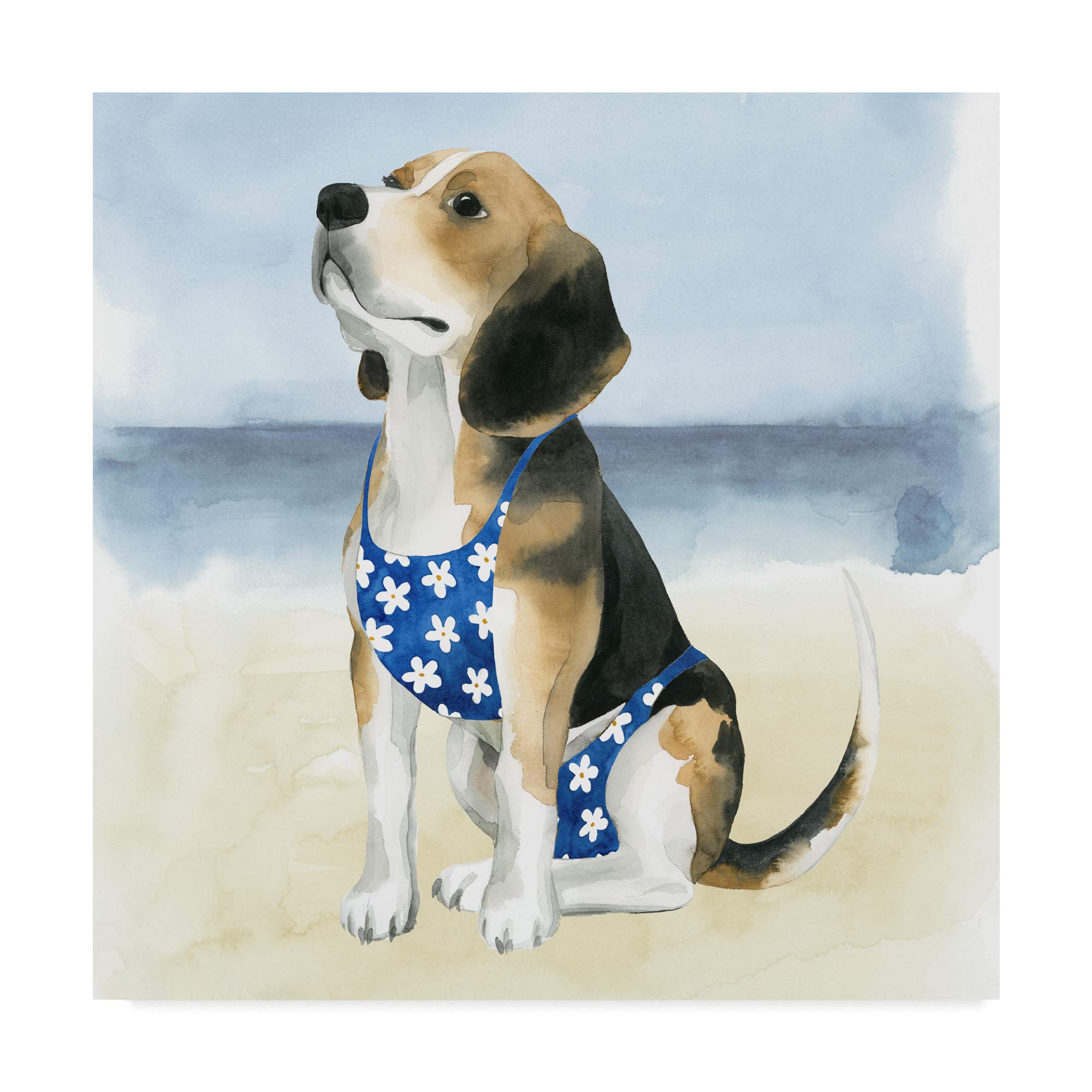 Grace Popp Hot Dog II Art Print - 18x18 Inch Framed Wall Decor for Kitchen, Diner & Retro Home Decor