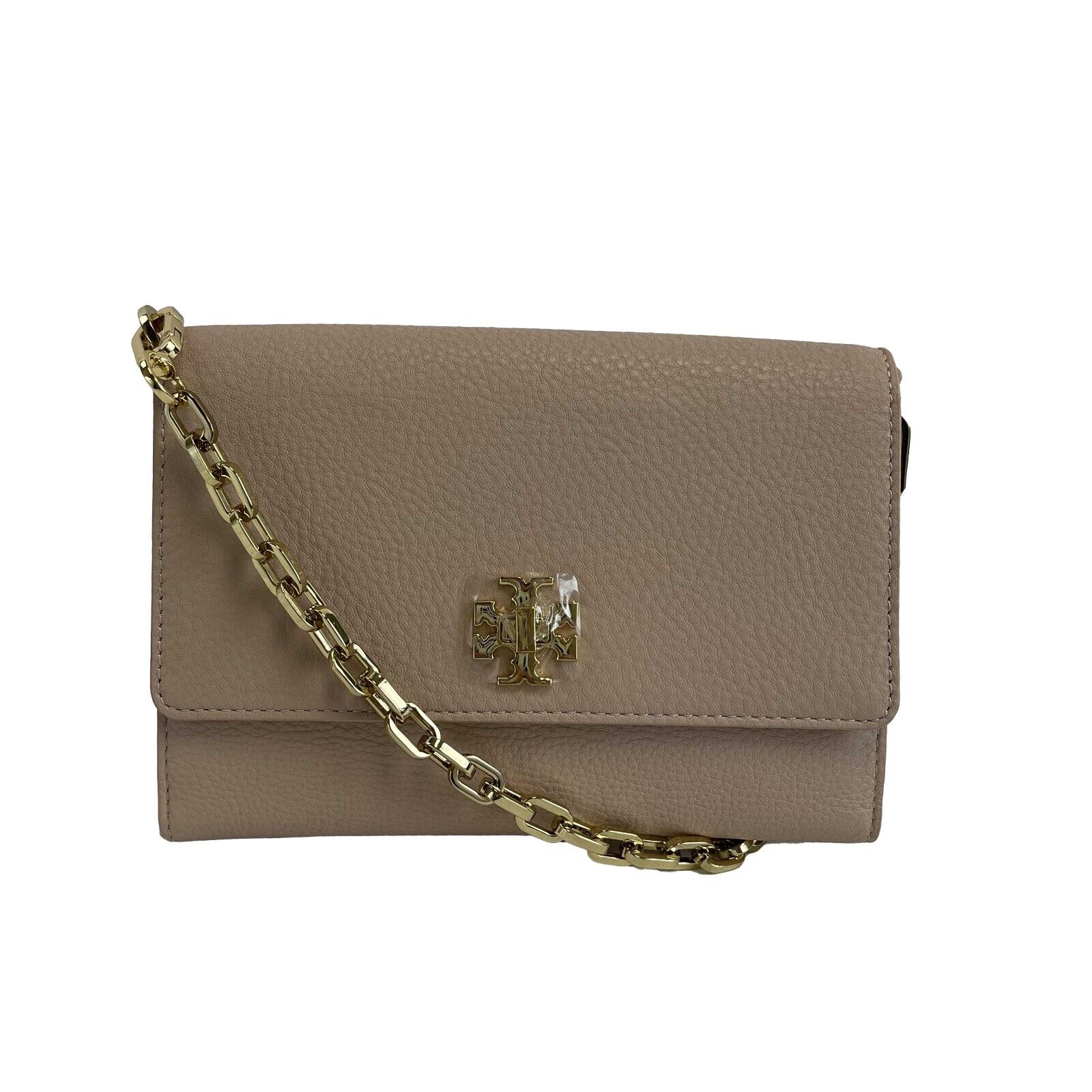 Tory Burch Mercer Chain Wallet in Nude Pink - New with Tags - Women's Wristlet Clutch for Everyday Use & Special Occasions