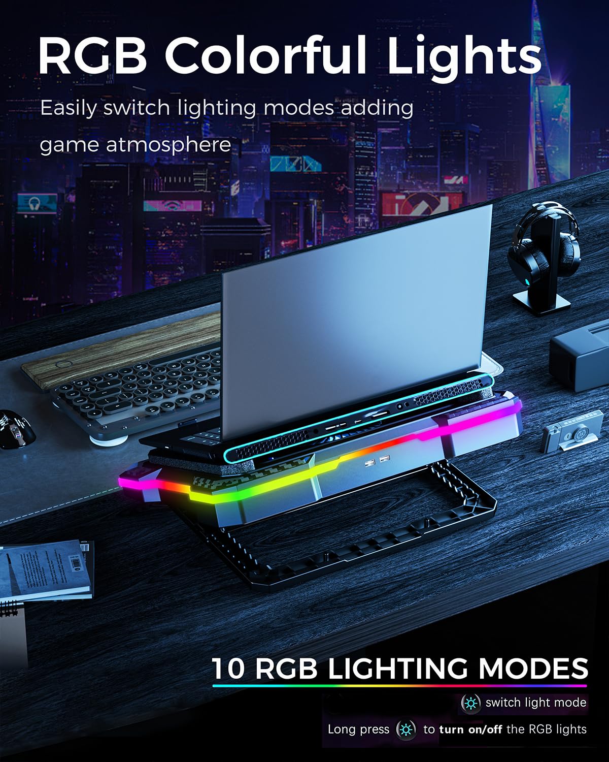KeiBn Gaming Laptop Cooling Pad with 5.5