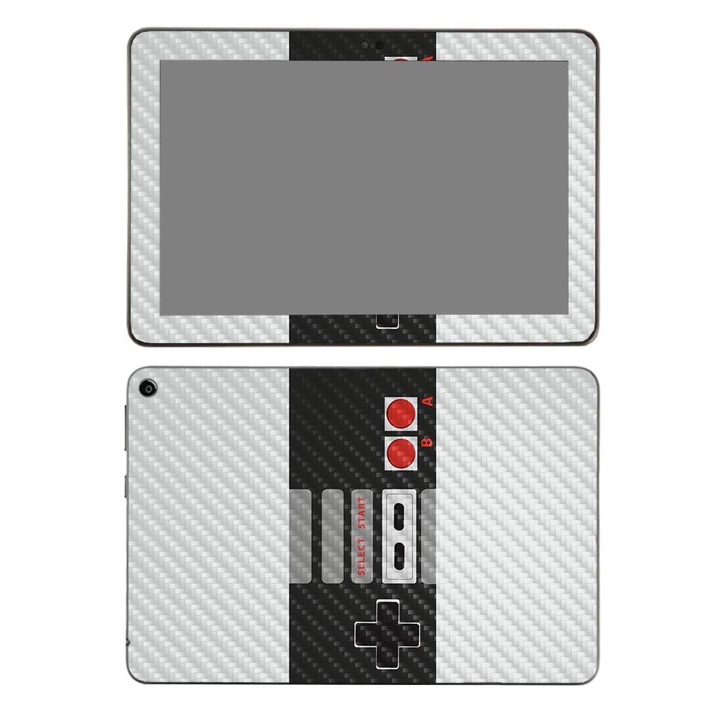 MightySkins Carbon Fiber Skin for Amazon Fire HD 8 (2020) - Retro Gamer 3 | Protective Durable Textured Cover | Easy to Apply | Made in USA | Perfect for Gaming, Travel & Everyday Use