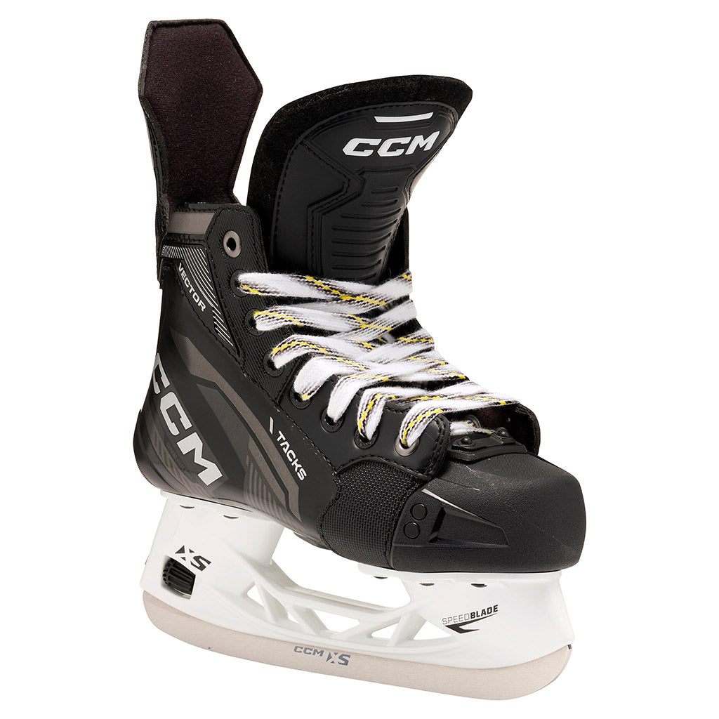 CCM Tacks Vector 2022 Junior Ice Hockey Skates - Lightweight Performance Skates for Youth Players - Perfect for Ice Hockey Practice & Games