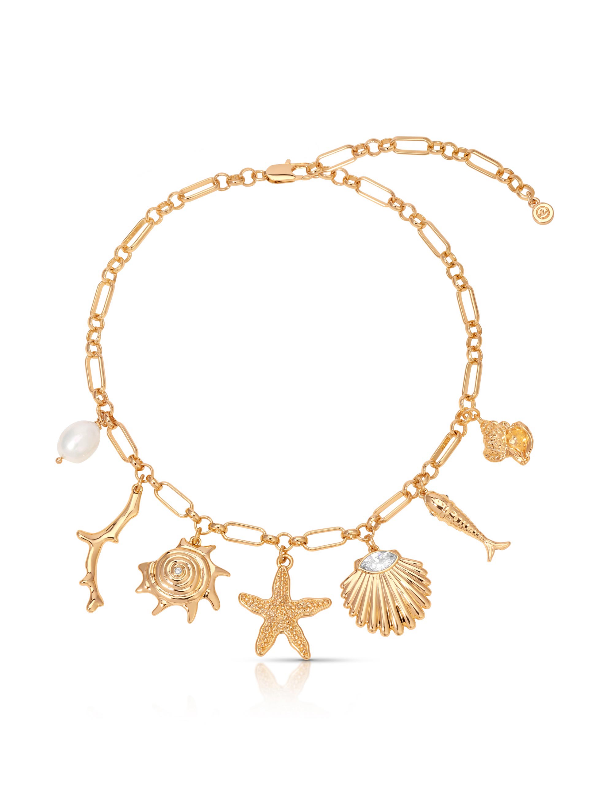 Oceanic Dreams Charm Necklace - Elegant Sea-Inspired Jewelry for Women | Perfect for Beach Vacations, Summer Outfits & Gift Giving