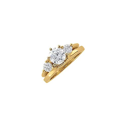 14K White Gold 1/2 CTW Diamond Wrap-Style Ring Enhancer for Wedding Bands & Engagement Rings - Perfect Bridal Jewelry Gift for Anniversaries & Special Occasions