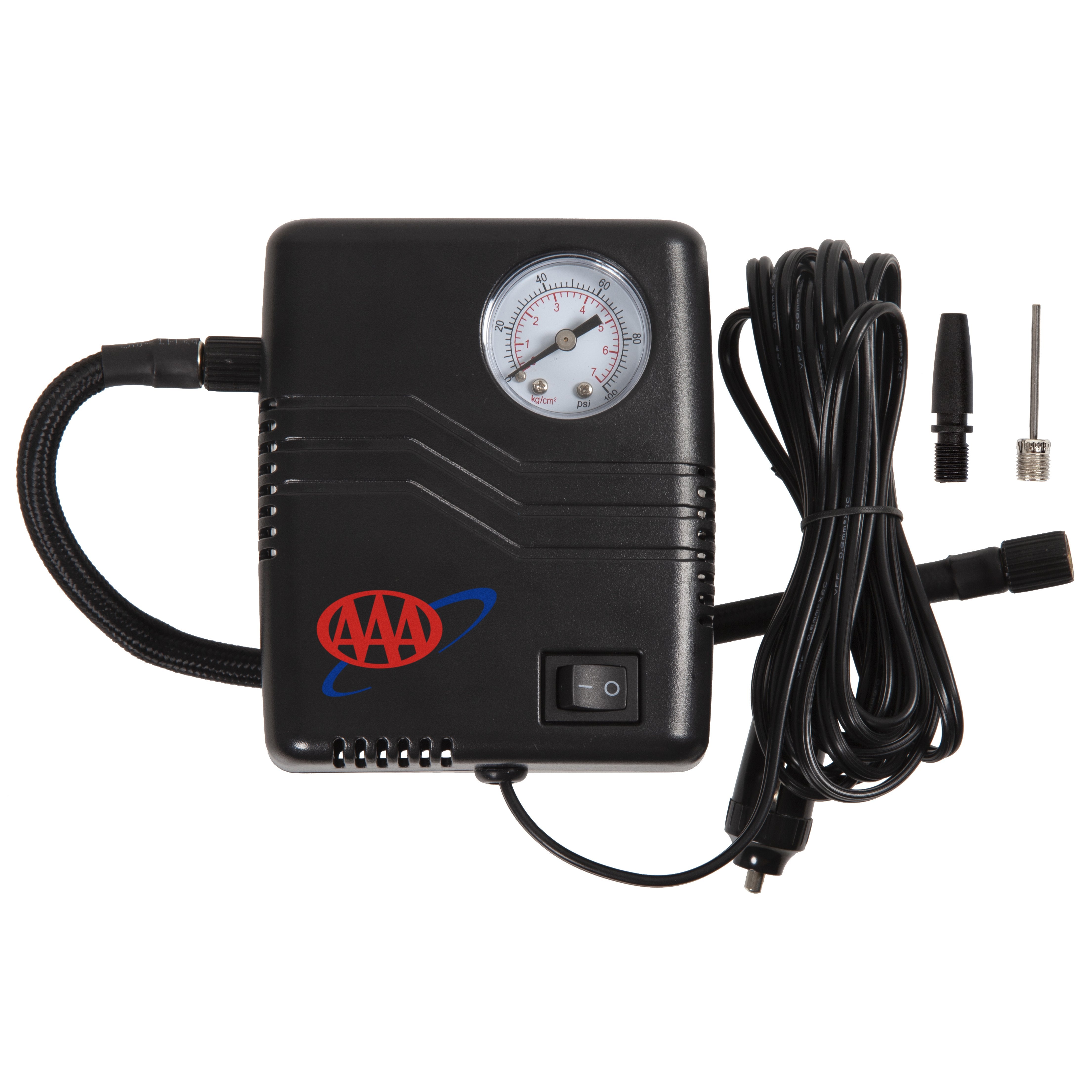 Portable Mini Tire Inflator Pump - 12V DC Electric Air Compressor for Cars, Bikes & Motorcycles - Fast Inflation with Digital Pressure Gauge (Perfect for Road Trips, Emergency Flat Tires & Home Garage Use)