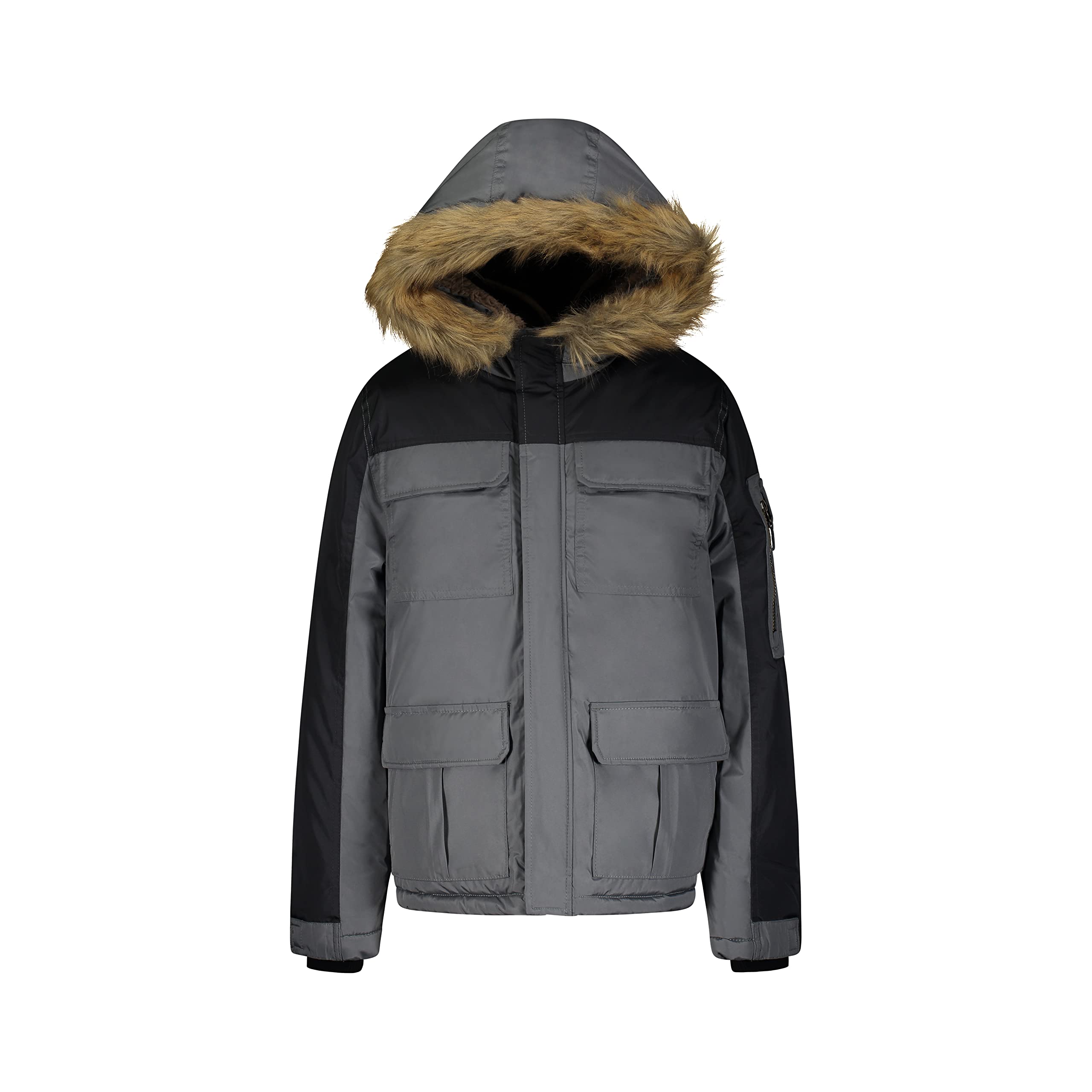 London Fog Boys' Winter Parka - Warm Hooded Coat for Kids Outdoor Play