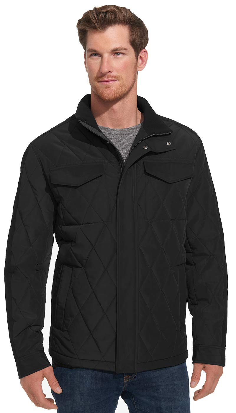 Men's Weatherproof Ultra Oxford Jacket - Waterproof, Wind Resistant, Quilted Insulation with 4 Pockets | Perfect for Outdoor Activities, Hiking & Winter Wear