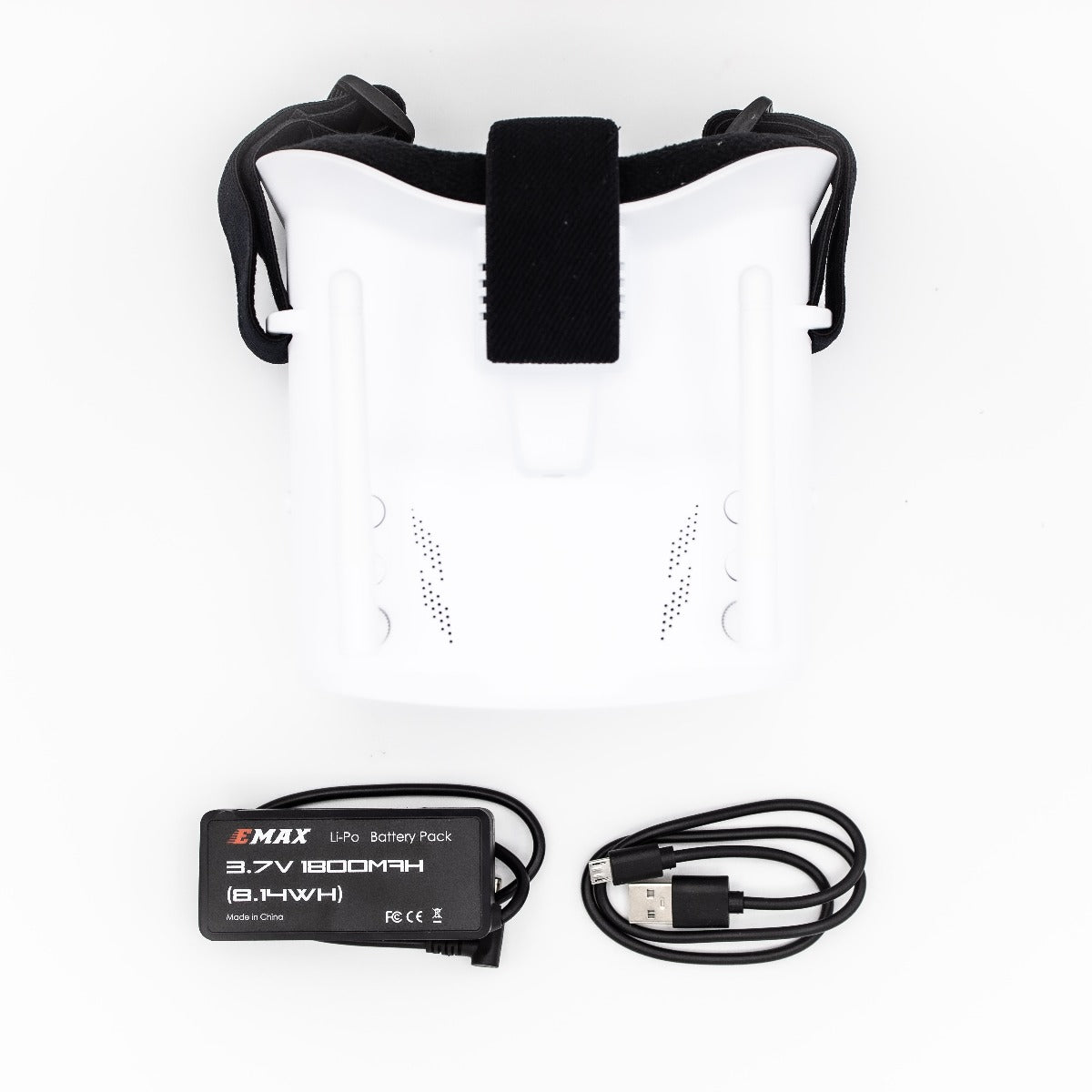 EMAX Transporter 5.8GHz Analog FPV Goggles for Drone Racing - HD Immersive Viewing Experience with Adjustable IPD & Head Strap - Perfect for FPV Drone Pilots, Quadcopter Enthusiasts and RC Hobbyists