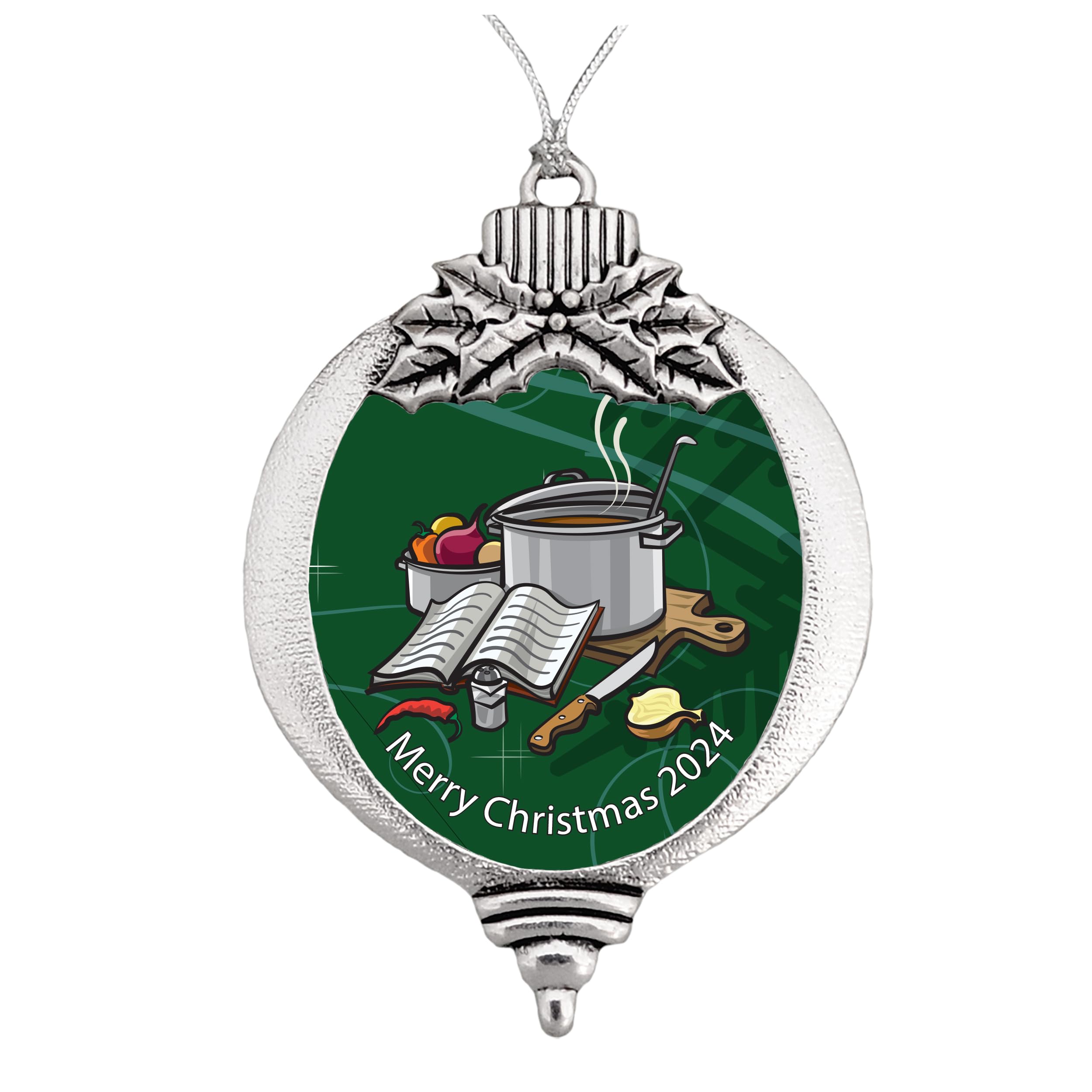 Professional Chef & Cooking Christmas Ornament - Handmade Snowman, Snowflake or Bulb Decor for Holiday Kitchen Decorations - Perfect for Christmas Tree, Gift Exchange & Festive Home Decor