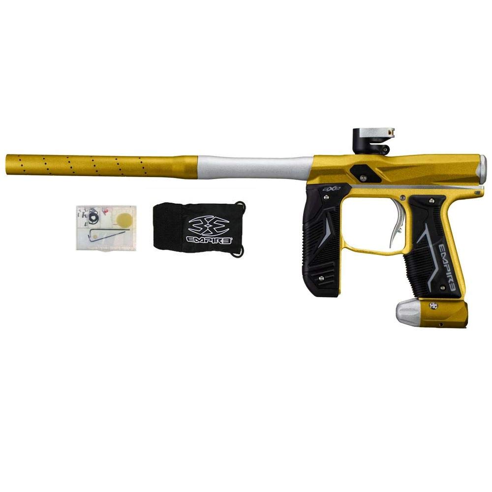 Empire Axe 2.0 Paintball Gun Marker - Dust Silver & Gold | High-Performance Paintball Equipment for Adults | Perfect for Woodsball, Speedball & Tournament Play