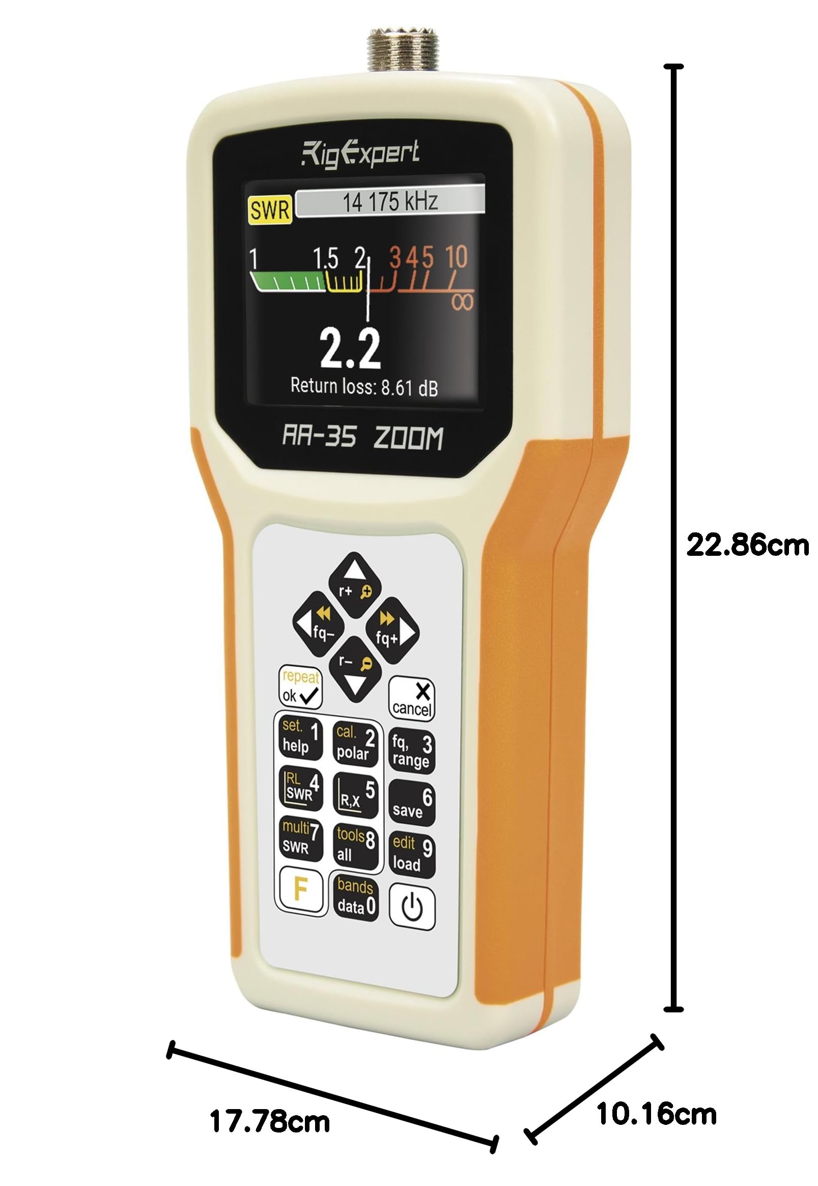 RIGEXPERT AA-35 Zoom Antenna Analyzer - Portable SWR Meter for Ham Radio, CB & Amateur Antenna Tuning - Perfect for Field Testing & Home Station Setup