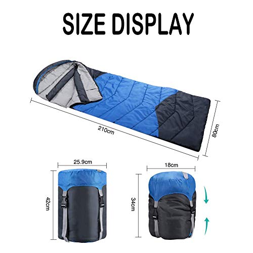 4 Season Waterproof Adult Sleeping Bag - Lightweight & Portable for Camping, Hiking, Backpacking & Outdoor Adventures