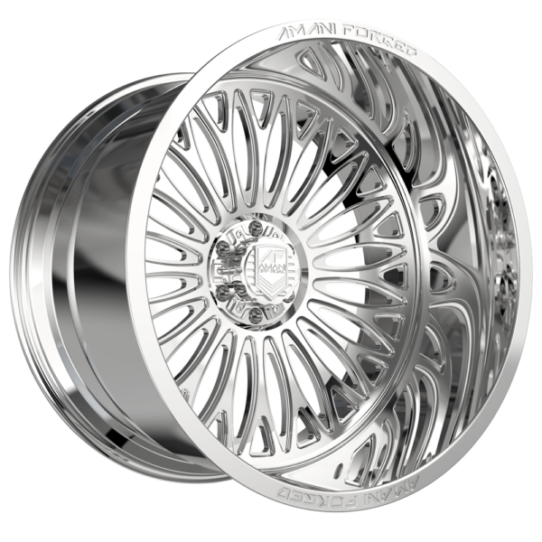 Amani Forged 24x12 Napoliano Polished 44mm Wheels - Premium Alloy Rims for Trucks & SUVs - Perfect for Off-Roading & Custom Car Upgrades