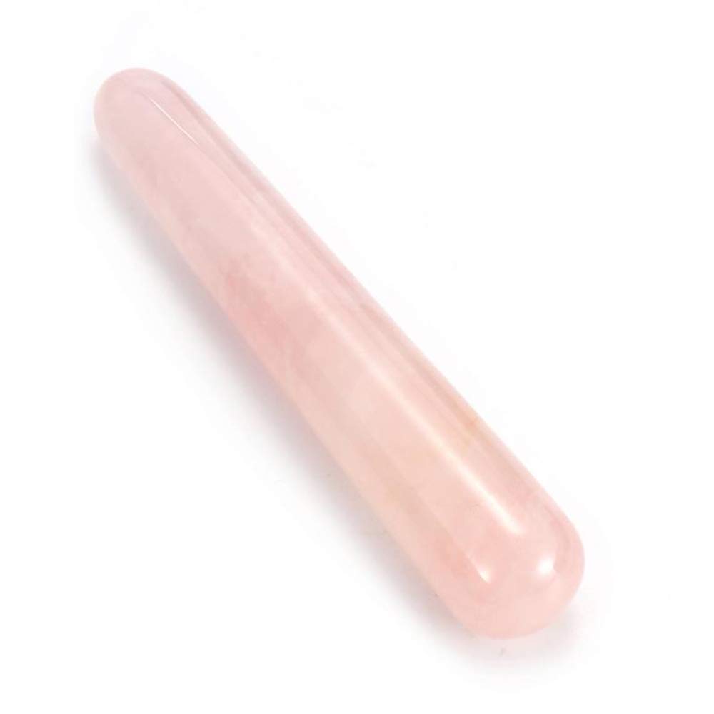 Rose Quartz Gua Sha Scraping Massage Tool - Handmade Natural Column Shaped Gua Sha Board for Skin Care & Muscle Relaxation - Perfect for Facial Treatment, Body Massage & Stress Relief at Home or Spa