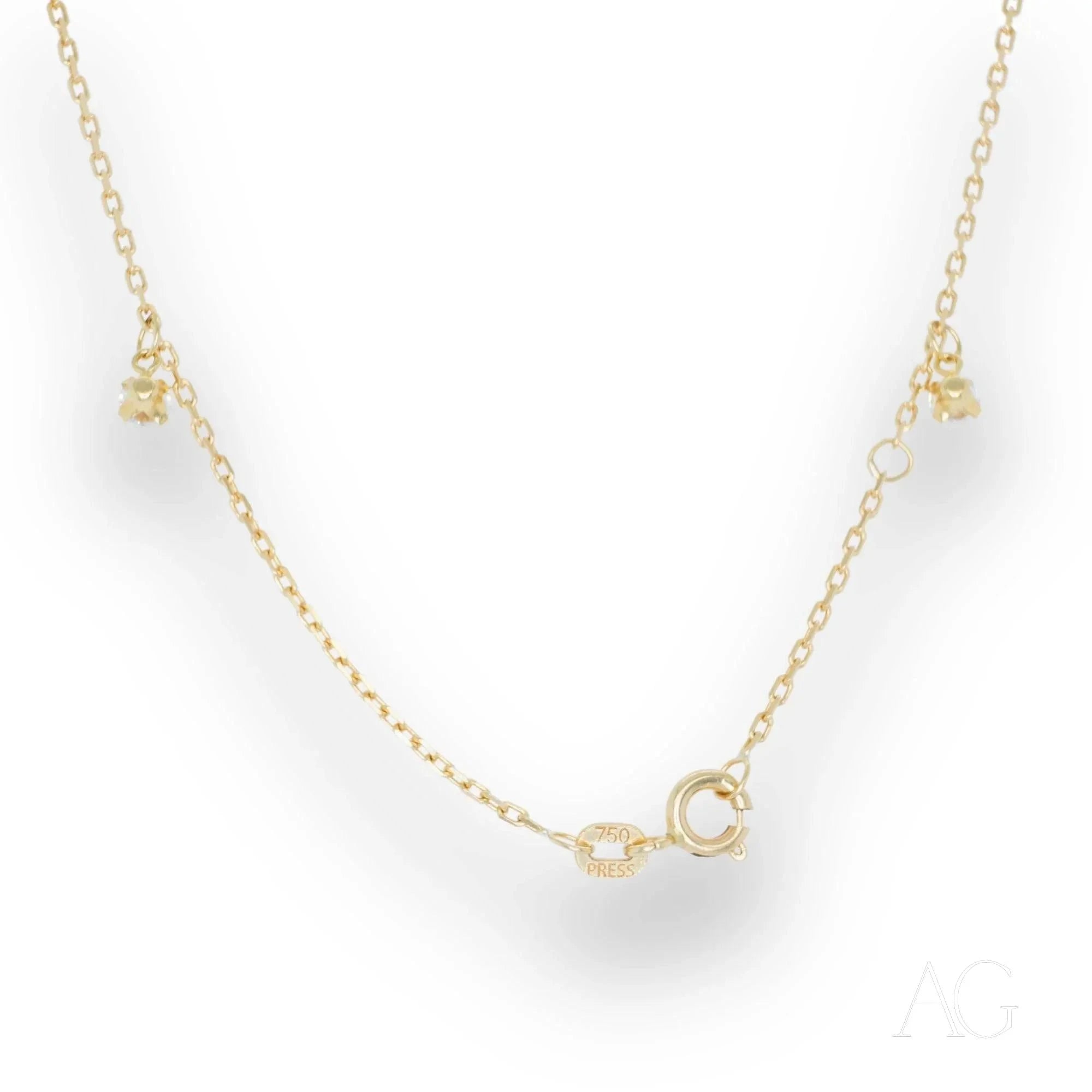 18K Gold Anklet with Zirconia Stones - Elegant Ankle Bracelet for Women, Perfect for Parties, Weddings & Everyday Wear