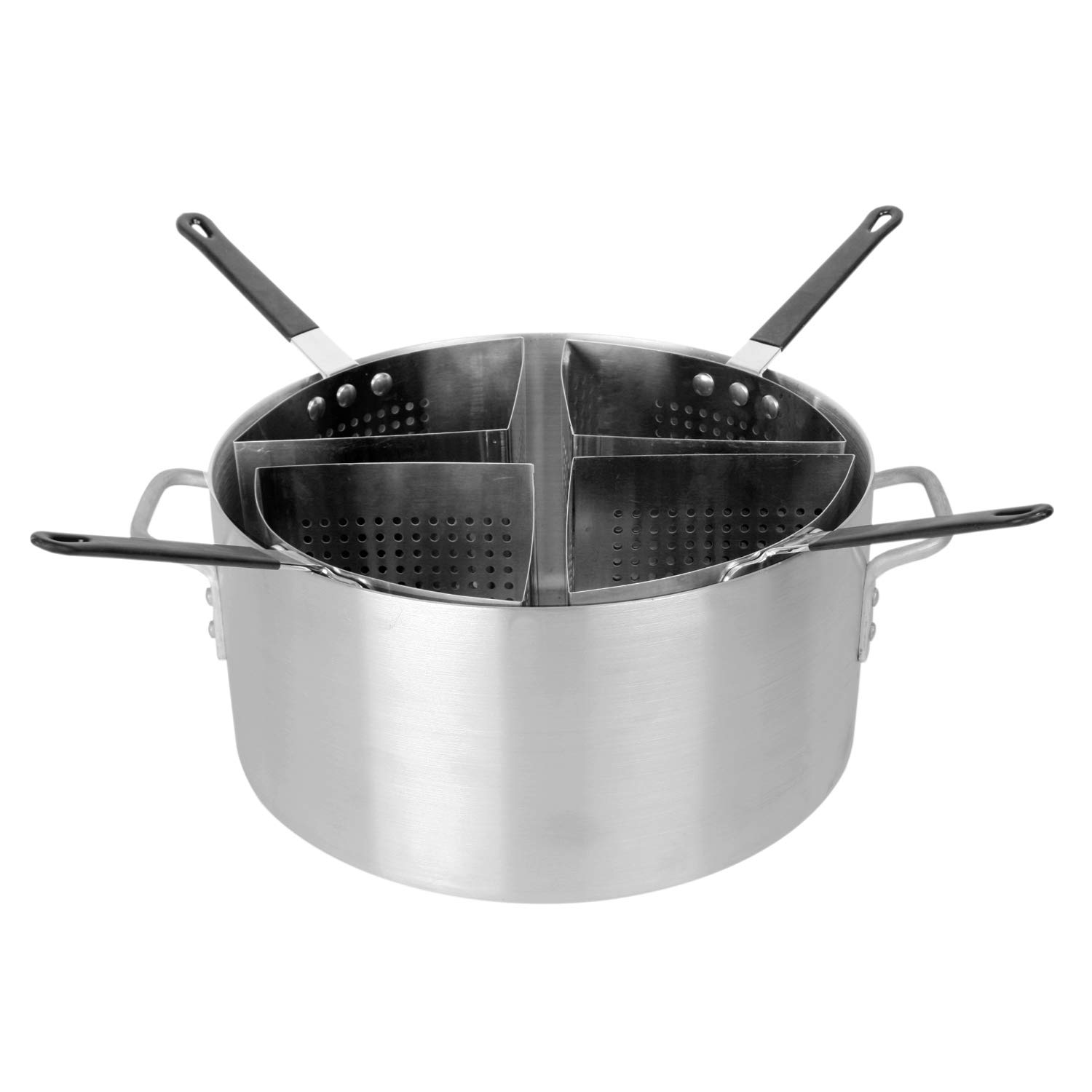 Thunder Group 5-Piece Aluminum Pasta Cooker Set - Professional Restaurant Quality Cookware for Pasta, Soup & Sauce - Perfect for Home Chefs & Commercial Kitchens