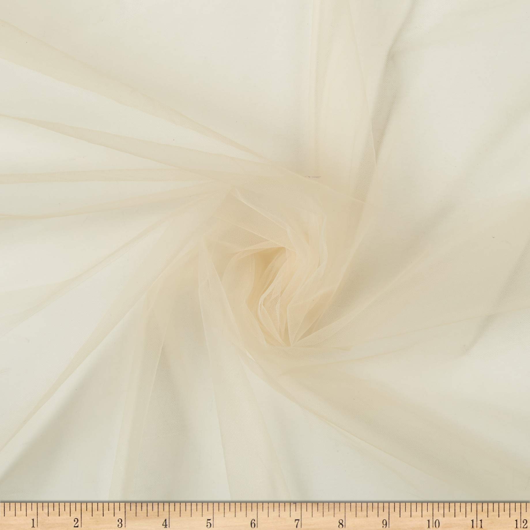 Premium Micro Stretch Mesh Champagne Fabric by the Yard - Soft, Durable & Breathable Material for Dance Costumes, Evening Gowns & DIY Fashion Projects