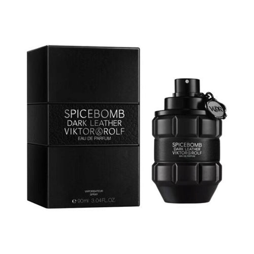 Viktor & Rolf Spicebomb Dark Leather 90ml Eau de Parfum for Men - Intense Woody Spicy Cologne, Long-Lasting Fragrance for Date Night & Special Occasions