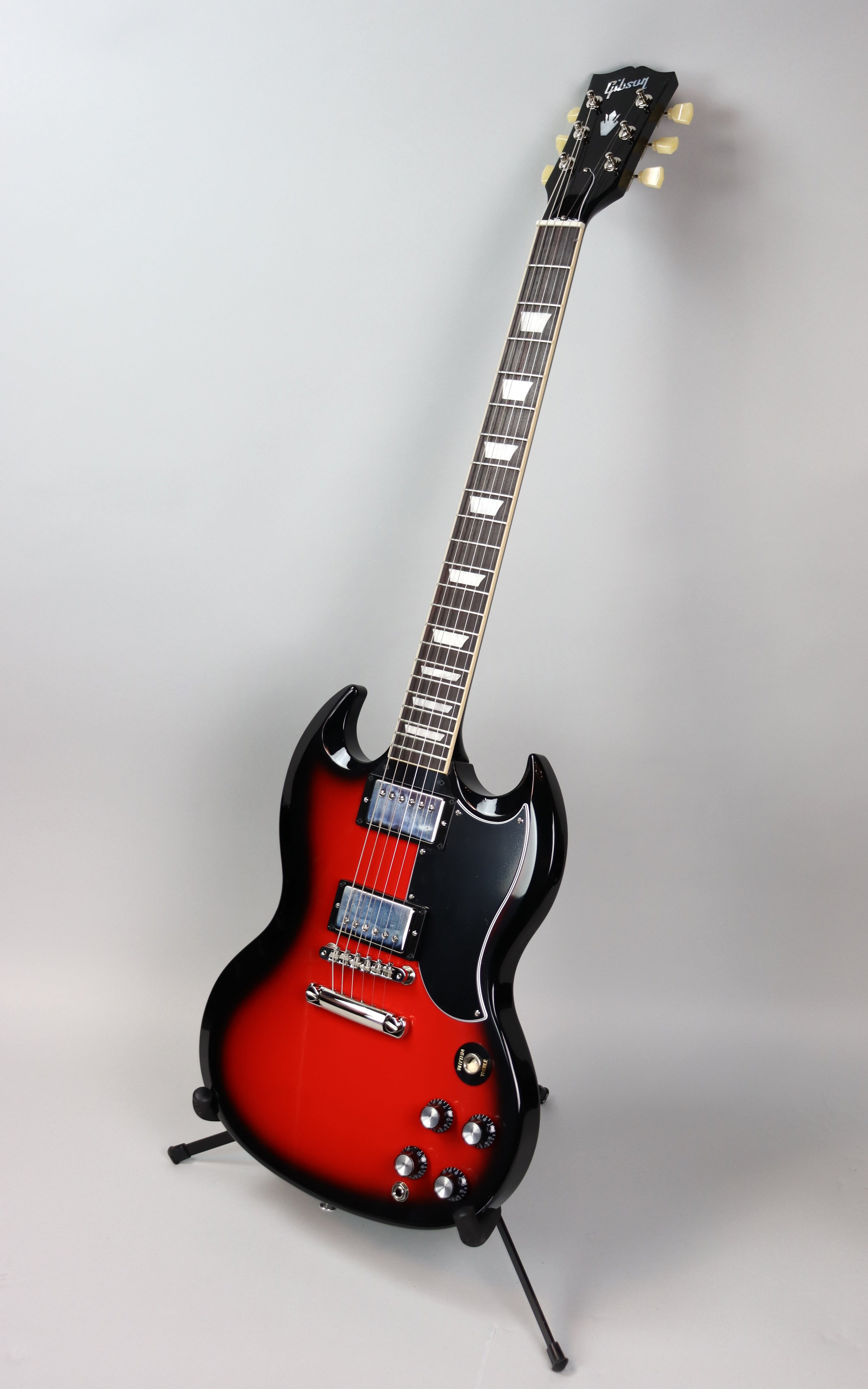 Gibson SG Standard '61 Electric Guitar - Cardinal Red Burst Finish | Vintage-Inspired Design for Rock, Blues & Stage Performance