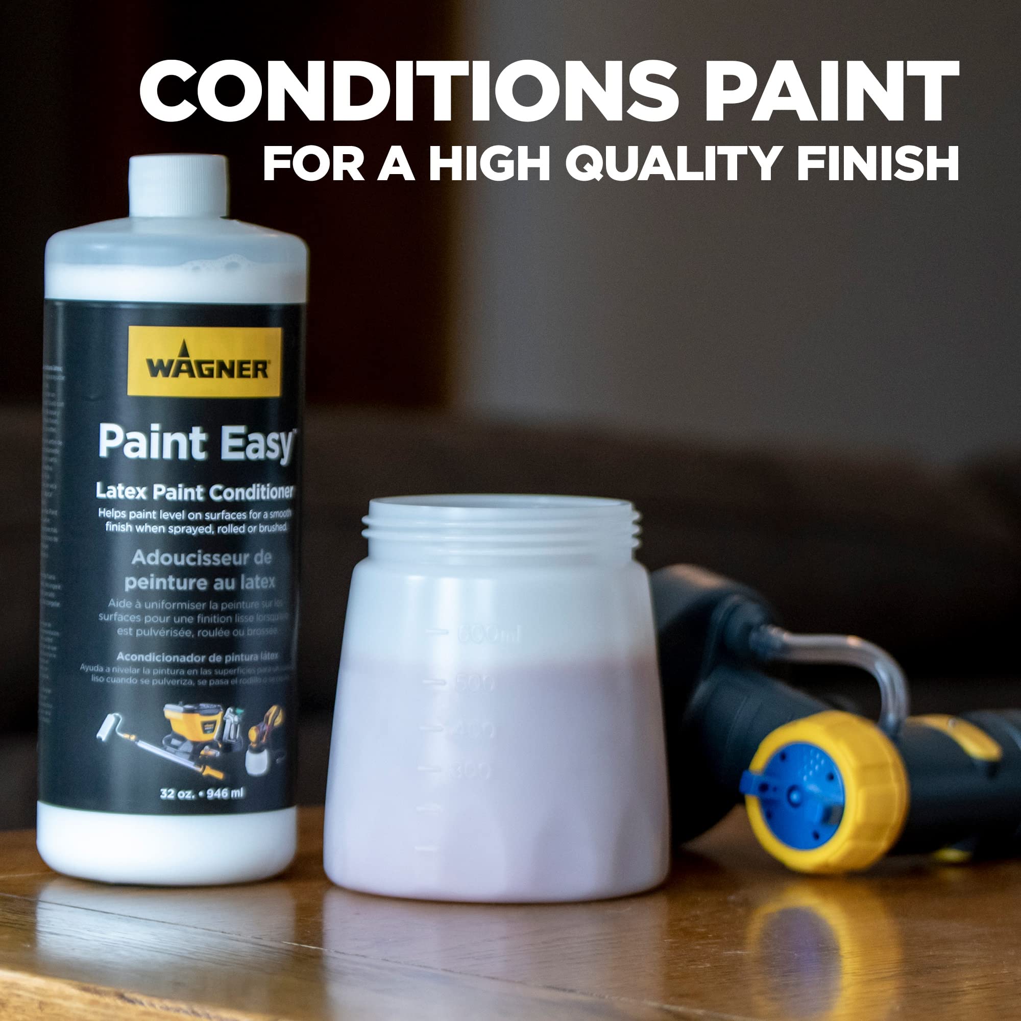 Wagner Paint Easy Latex Paint Conditioner - 32 oz White | Paint Thinner & Extender for Smooth Application | Perfect for DIY Home Painting Projects & Professional Use