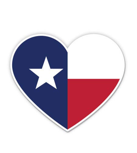 Texas Flag Heart 3