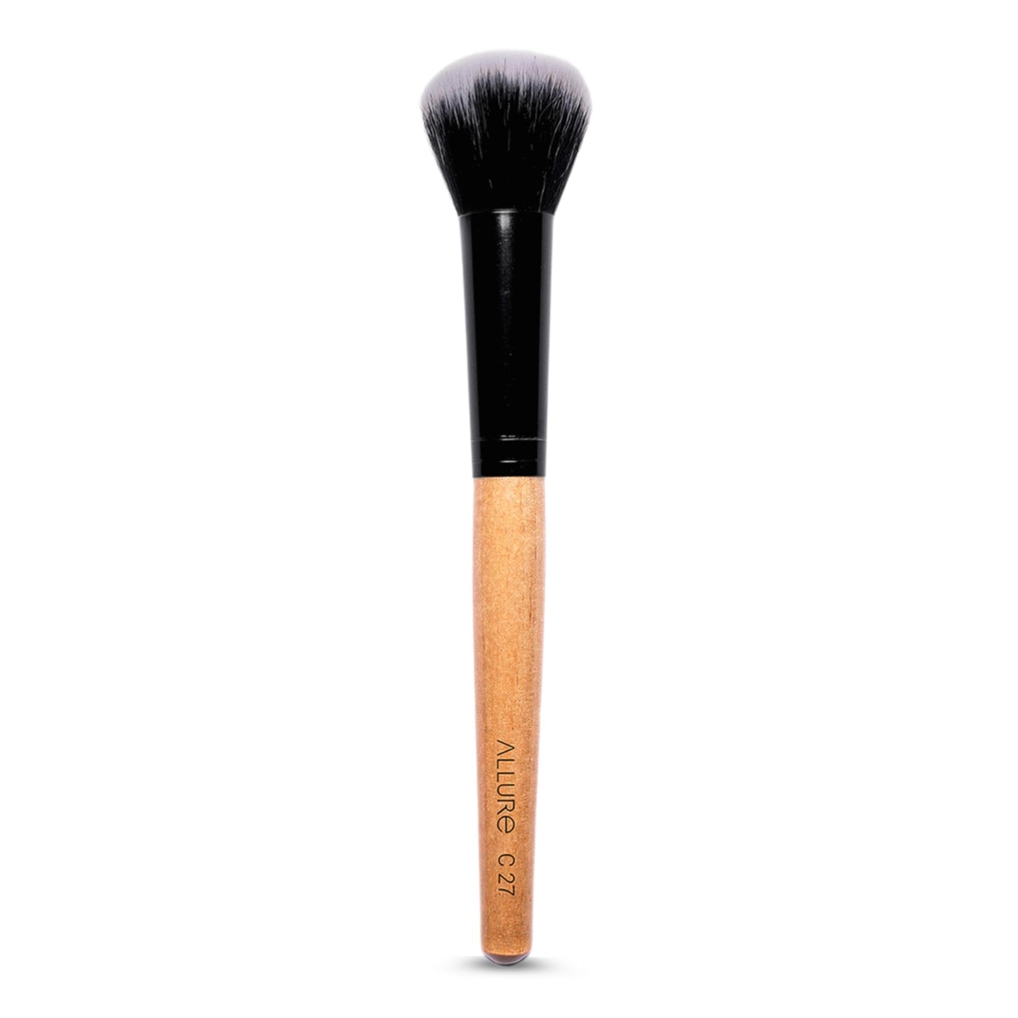 Allure® Professional Round Powder Makeup Brush - Soft Kabuki Brush for Loose & Pressed Powder, Foundation & Blush - Perfect for Makeup Artists & Beauty Enthusiasts