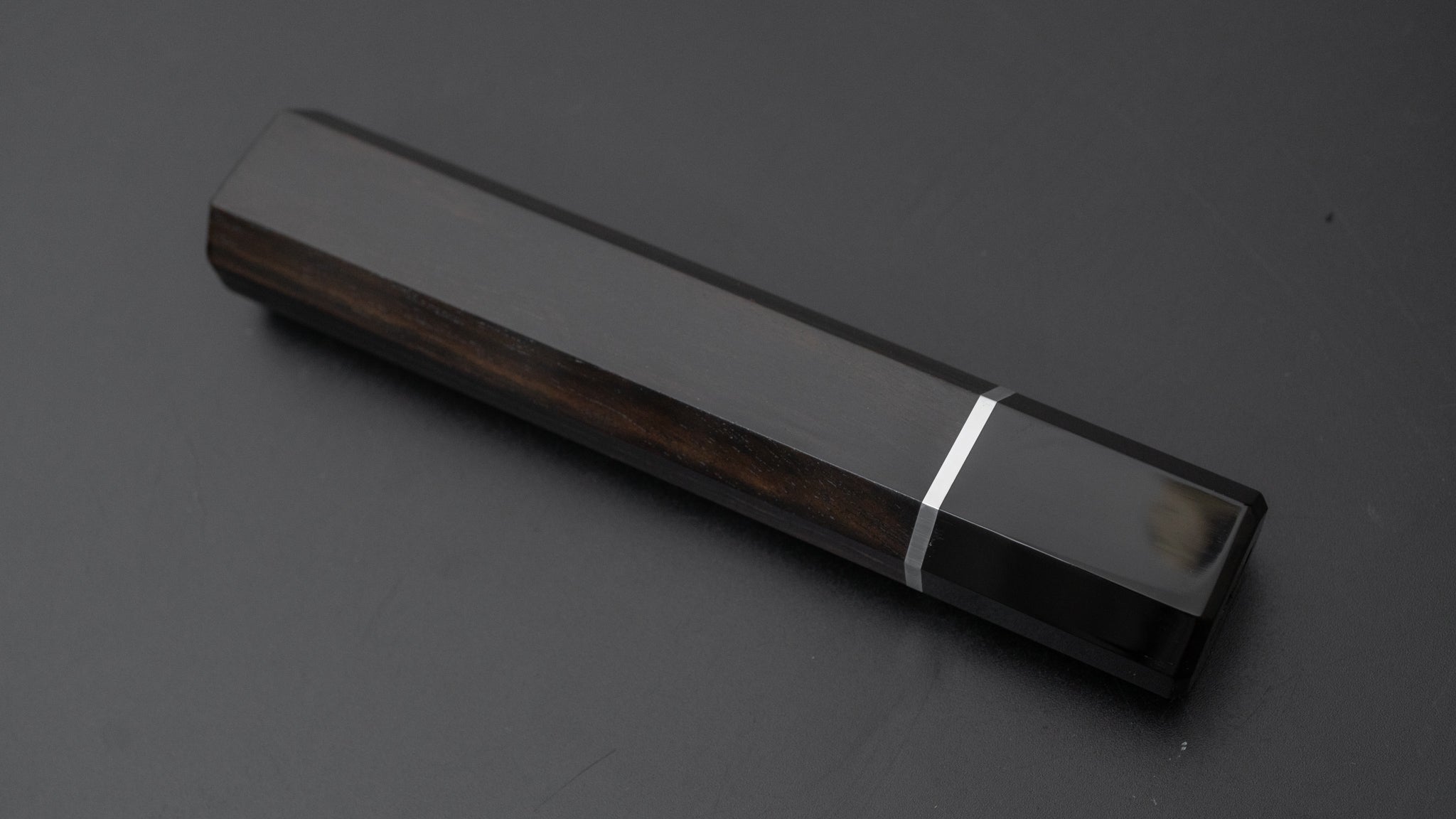 Hitohira WB Ebony & Buffalo Horn Handle 130mm Japanese Chef Knife with Aluminum Spacer - Perfect for Sushi, Meat Slicing & Precision Cooking